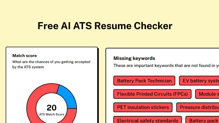 Product feature ATS Resume Checker